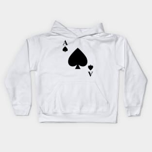 Ace of Spades Playing Card Halloween Costume Kids Hoodie